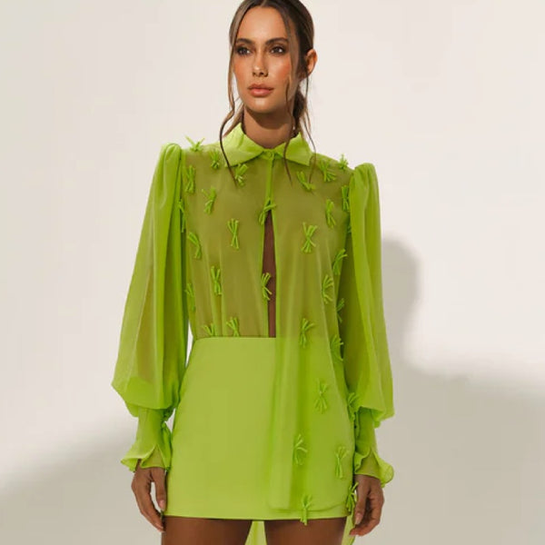 Boreal Shirt & Mini Skirt Set