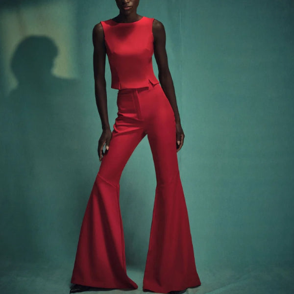 Moulage Flare Pant & Blouse Set