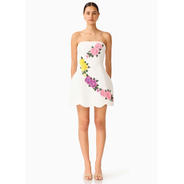 Laurentia Strapless Mini Tulip Dress