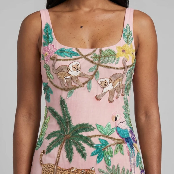 Tropica Pink Maxi Dress