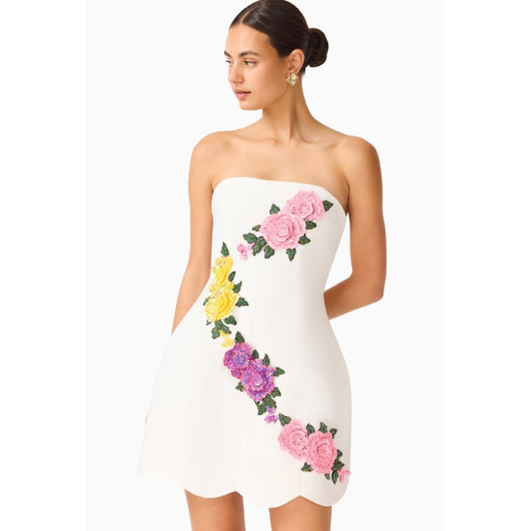 Laurentia Strapless Mini Tulip Dress