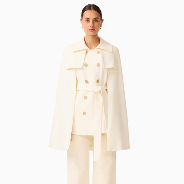 Veldra Cape Jacket in Ivory