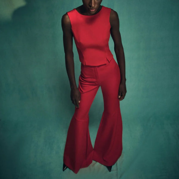 Moulage Flare Pant & Blouse Set