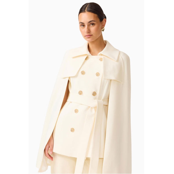 Veldra Cape Jacket in Ivory