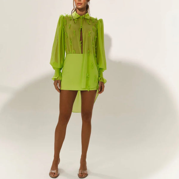 Boreal Shirt & Mini Skirt Set