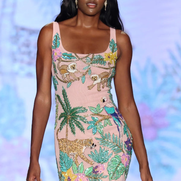 Tropica Pink Maxi Dress