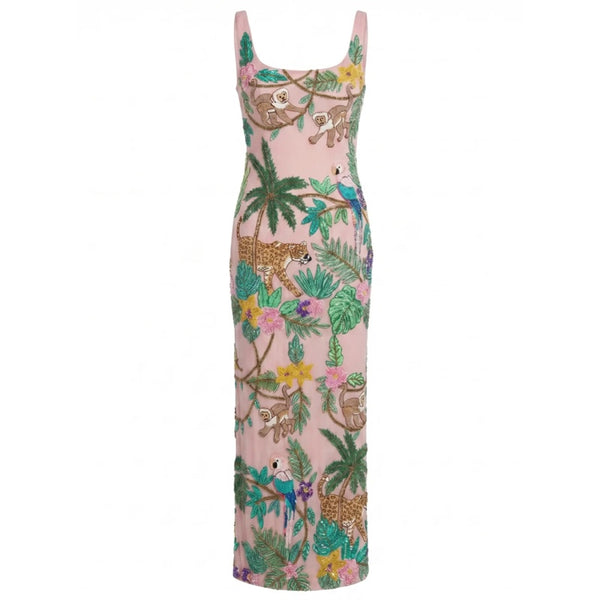 Tropica Pink Maxi Dress