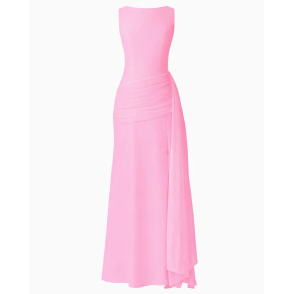 Amelina Sash Gown in Pink