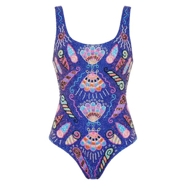 Dream Shell Swimsuit Navy