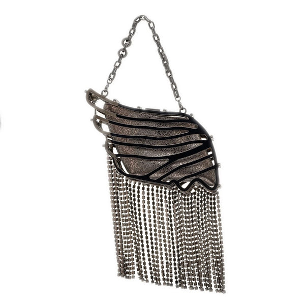 AL TAIR BAG - GUNMETAL BRASS & BLACK STONES