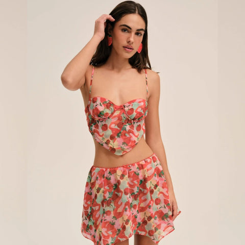 Ambrosia Mini Skirt  and Top (Set)