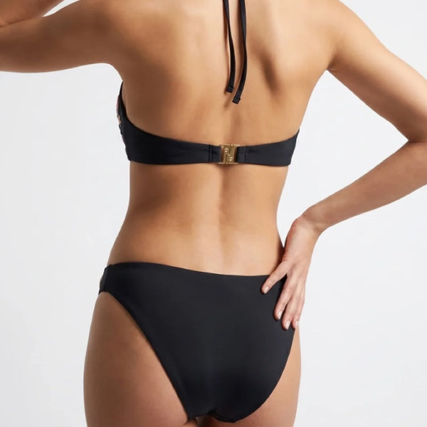 Marissa Hand Embroidered Luxe Bikini Black