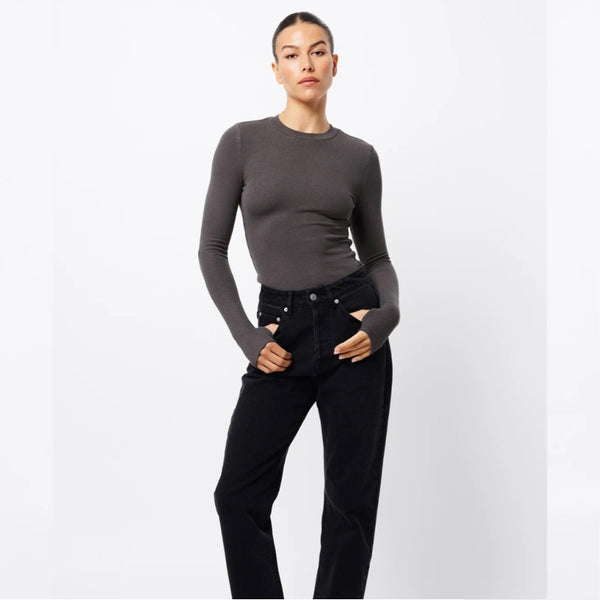 Brooklyn Top Charcoal - 6 - 8