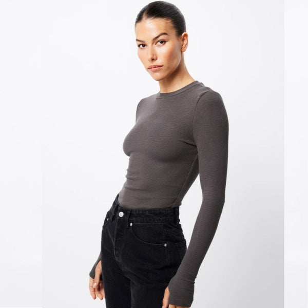 Brooklyn Top Charcoal - 6 - 8