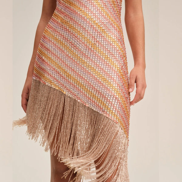 Capri Beaded Mini Dress - XS