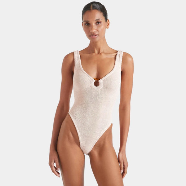 Celine Swim - M Crinkle Blush