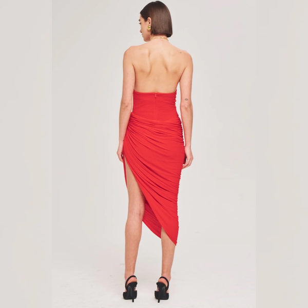Cerva Dress Fiery Red