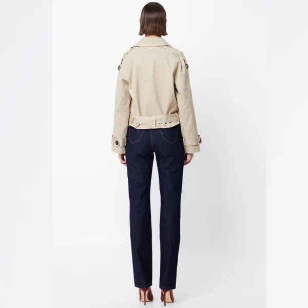 Franklin Cropped Trench Natural - 8