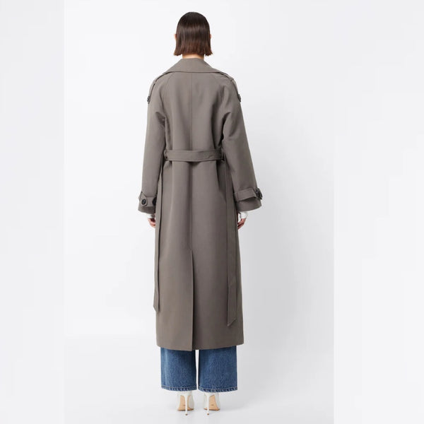 Franklin Trench Coat Charcoal - 8