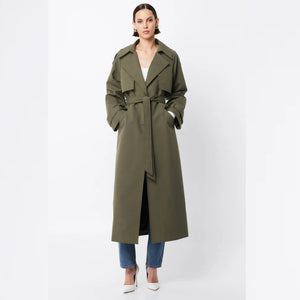 Franklin Trench Coat Khaki - 6 - 8