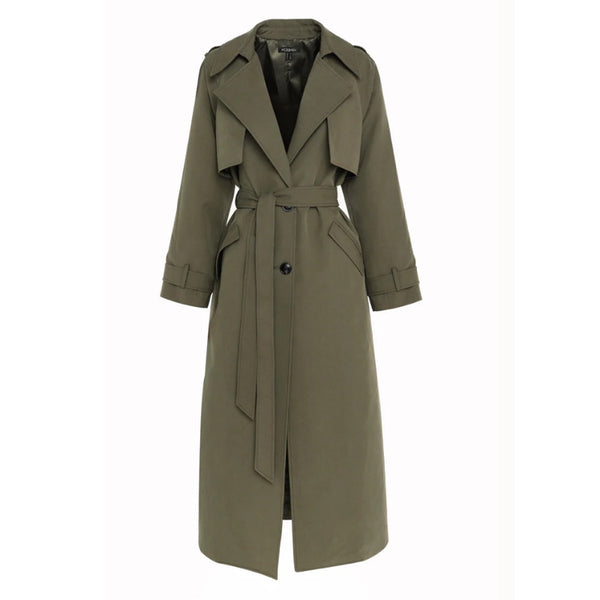 Franklin Trench Coat Khaki - 6 - 8