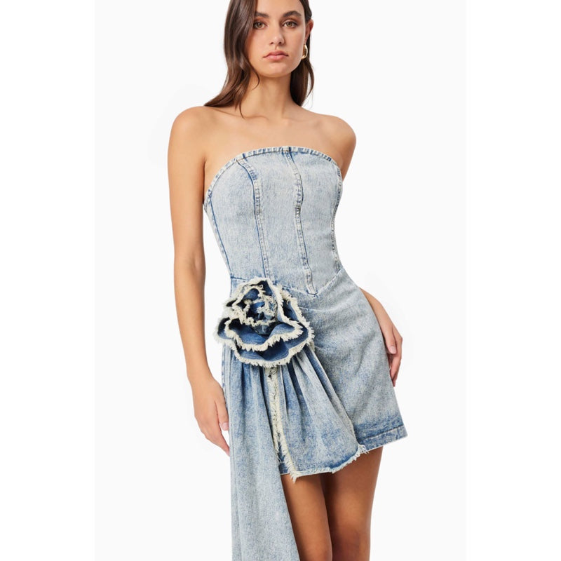 Giselle Denim Mini Dress  - S