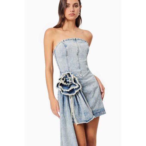 Giselle Denim Mini Dress  - S