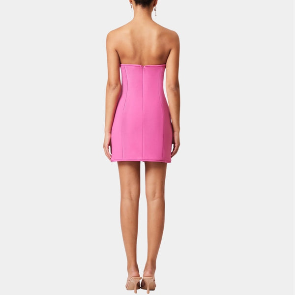 Janelle Strapless Mini Dress Fuchsia - S