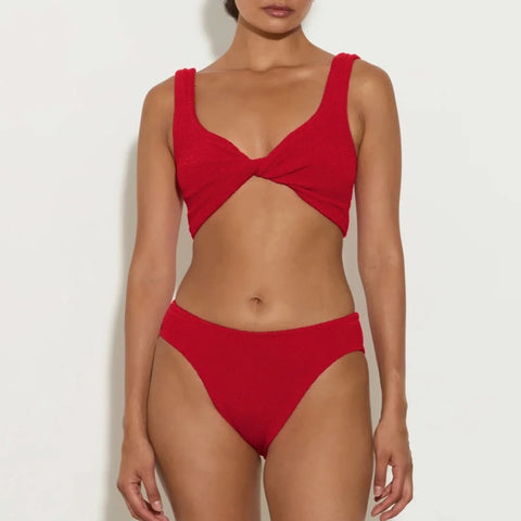 Juno Bikini Crinkle Red (B)