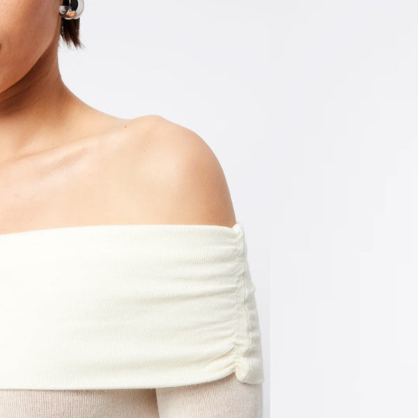 Maine Off Shoulder Merino White - 6 - 8