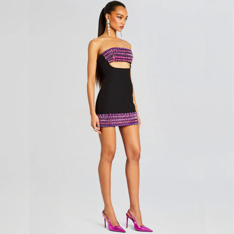 Martini Embellished Dress - S