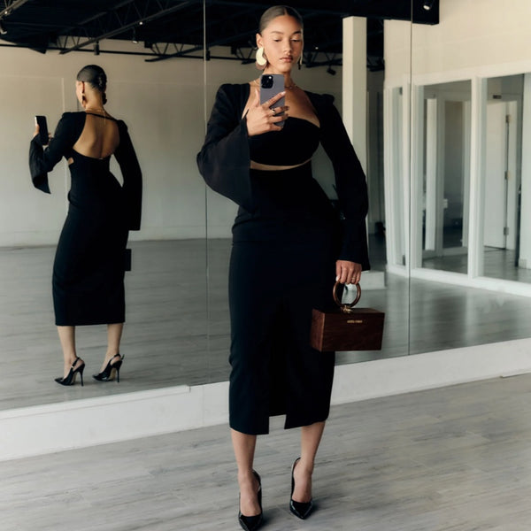 Nita Midi Dress - S