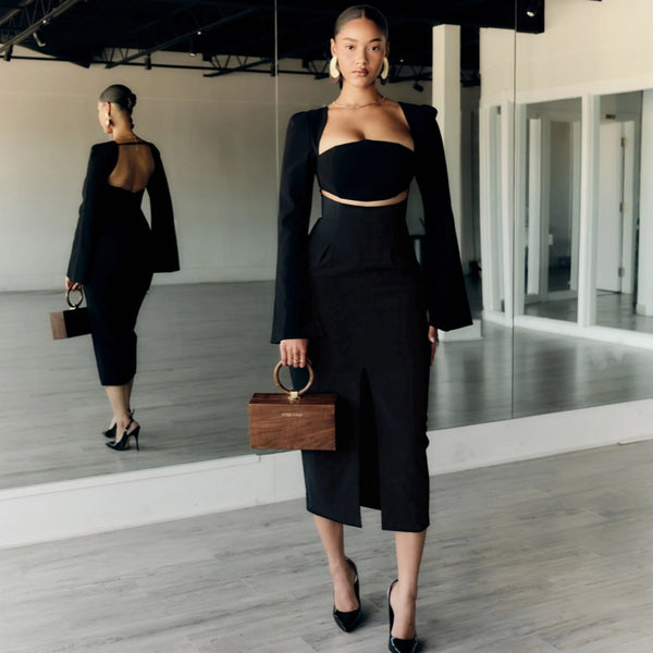 Nita Midi Dress - S
