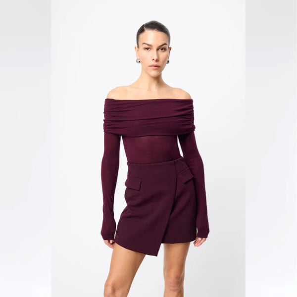 On My Way Mini Skirt - Cherry Lacquer - 6 - 8