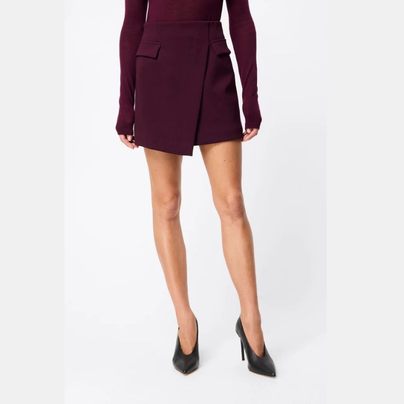 On My Way Mini Skirt - Cherry Lacquer - 6 - 8