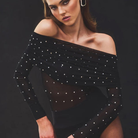 Oriana Mesh Top