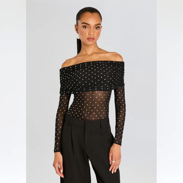 Oriana Mesh Top
