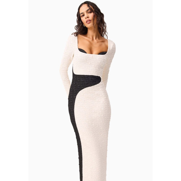 Paloma Long Sleeve Midi Dress - S