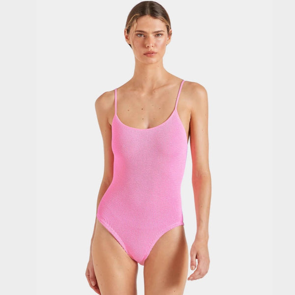 Pamela Swimsuit - M Crinkle Bubble Gum