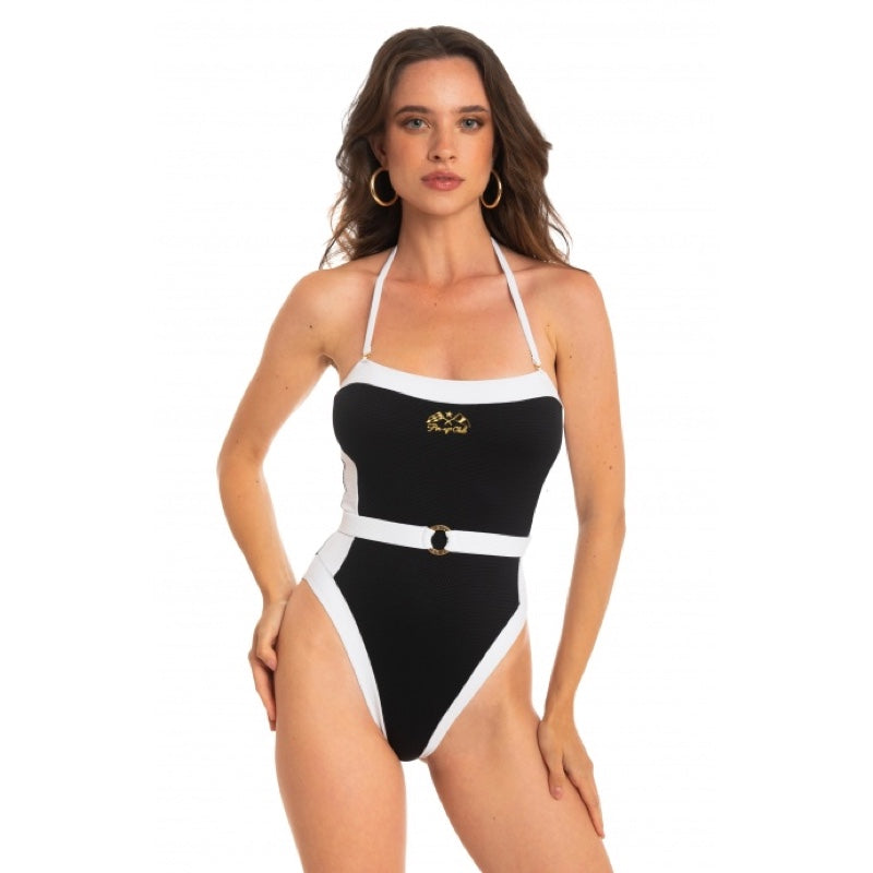 One Piece Bikini With Belt Pin Up Club PF012I