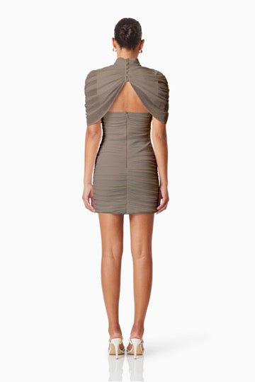 Phoebe Mini Dress Mushroom - XS - S
