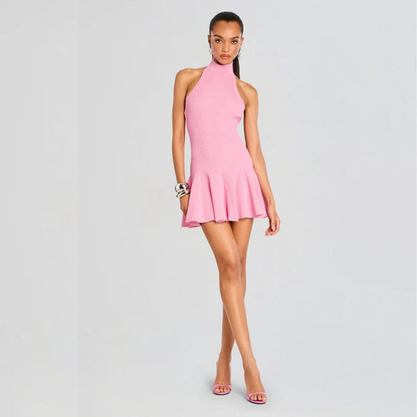 Quinn Knit Dress Metallic Rose