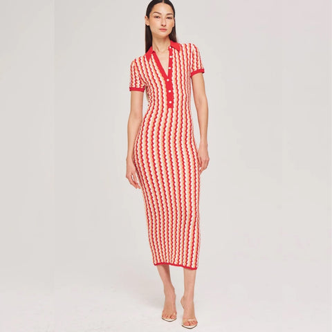 Quinlan Knit Dress Cherry Multi