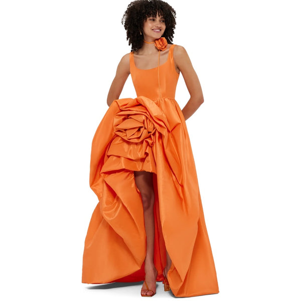 Illiana Rose Gown - Tangerine - 6 - 8