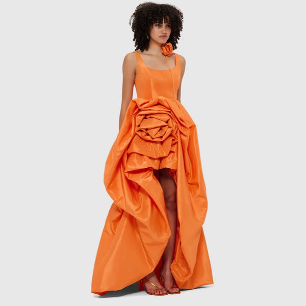Illiana Rose Gown - Tangerine - 6 - 8