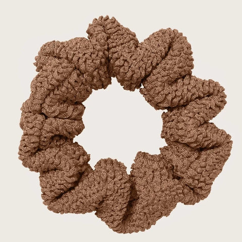 Scrunchie Metallic Cocoa