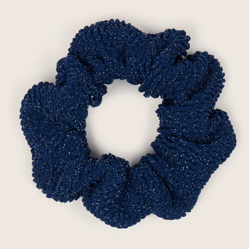 Scrunchie Navy/Silver