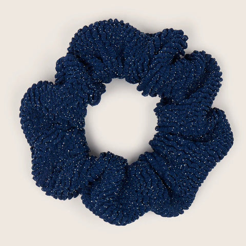 Scrunchie Navy/Silver