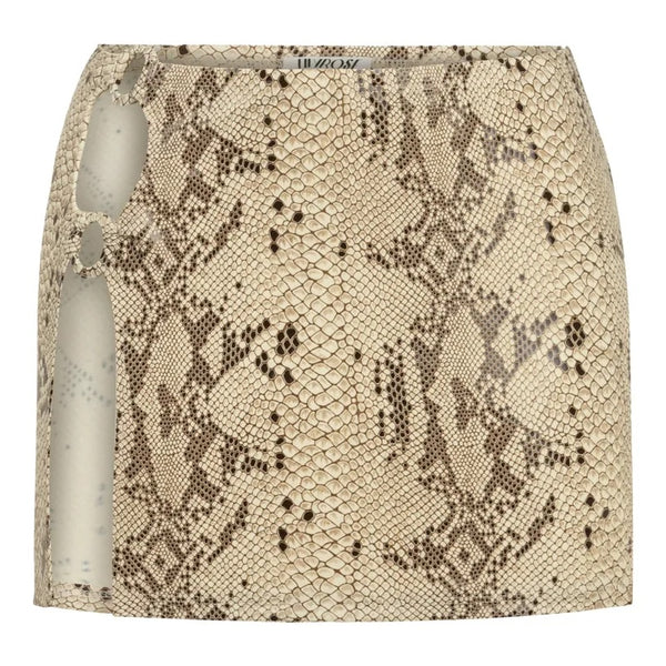 Scarlet Snake Printed Mini Skirt