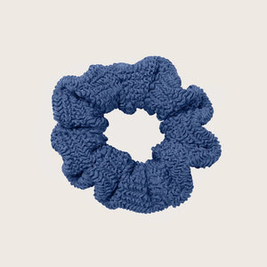 Scrunchie  Crinkle  Metallic Denim